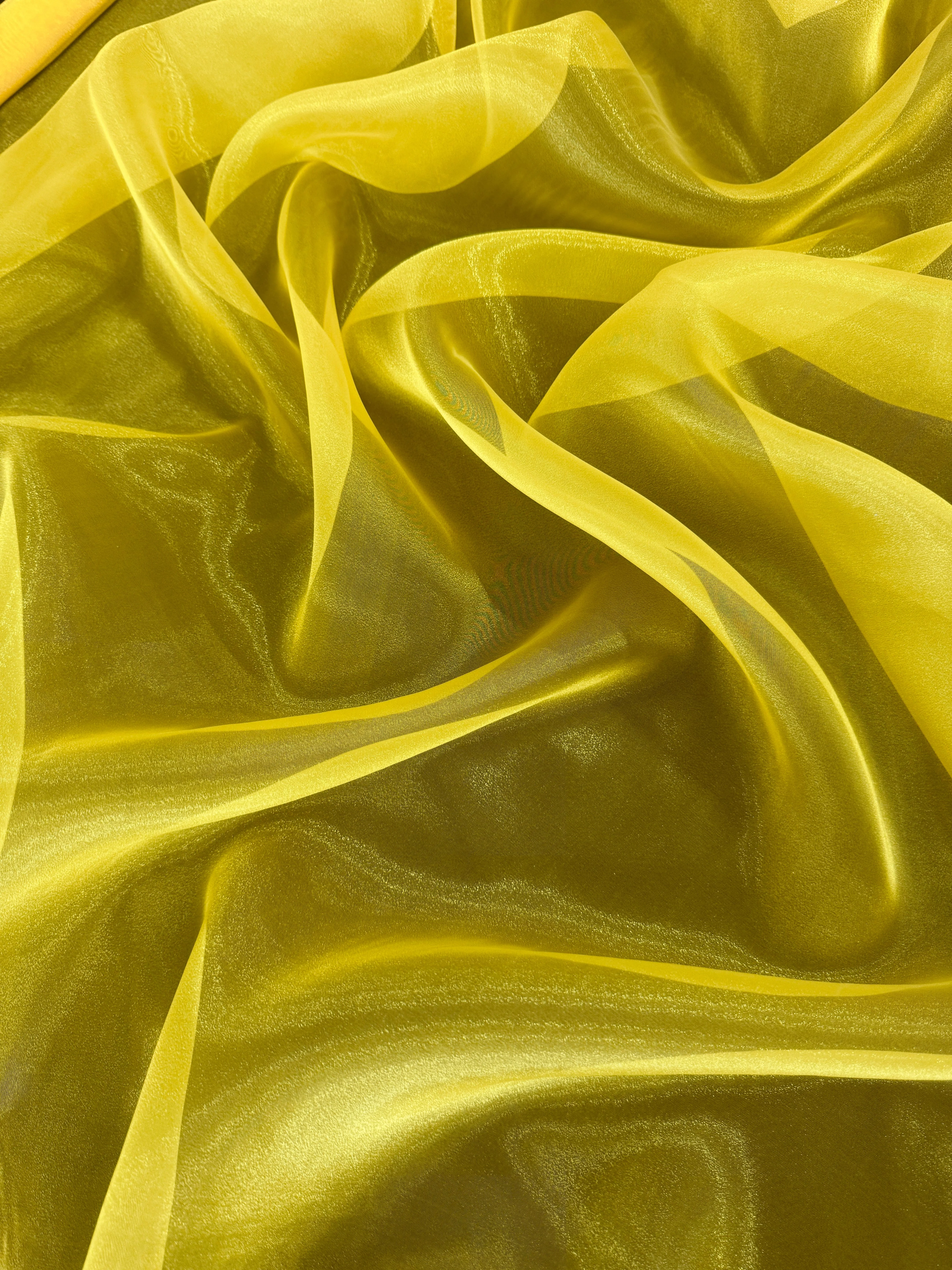 Yellow Crystal Organza