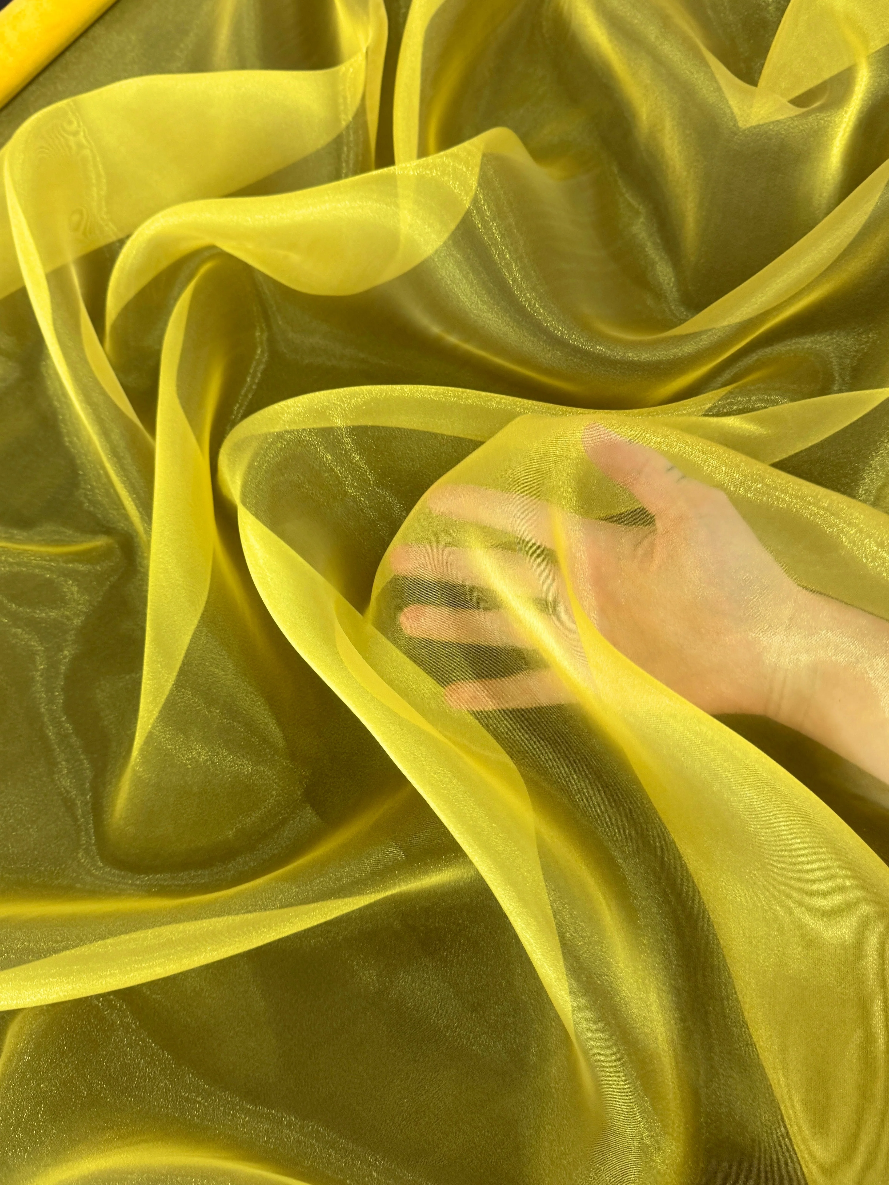 Yellow Crystal Organza - Image 3