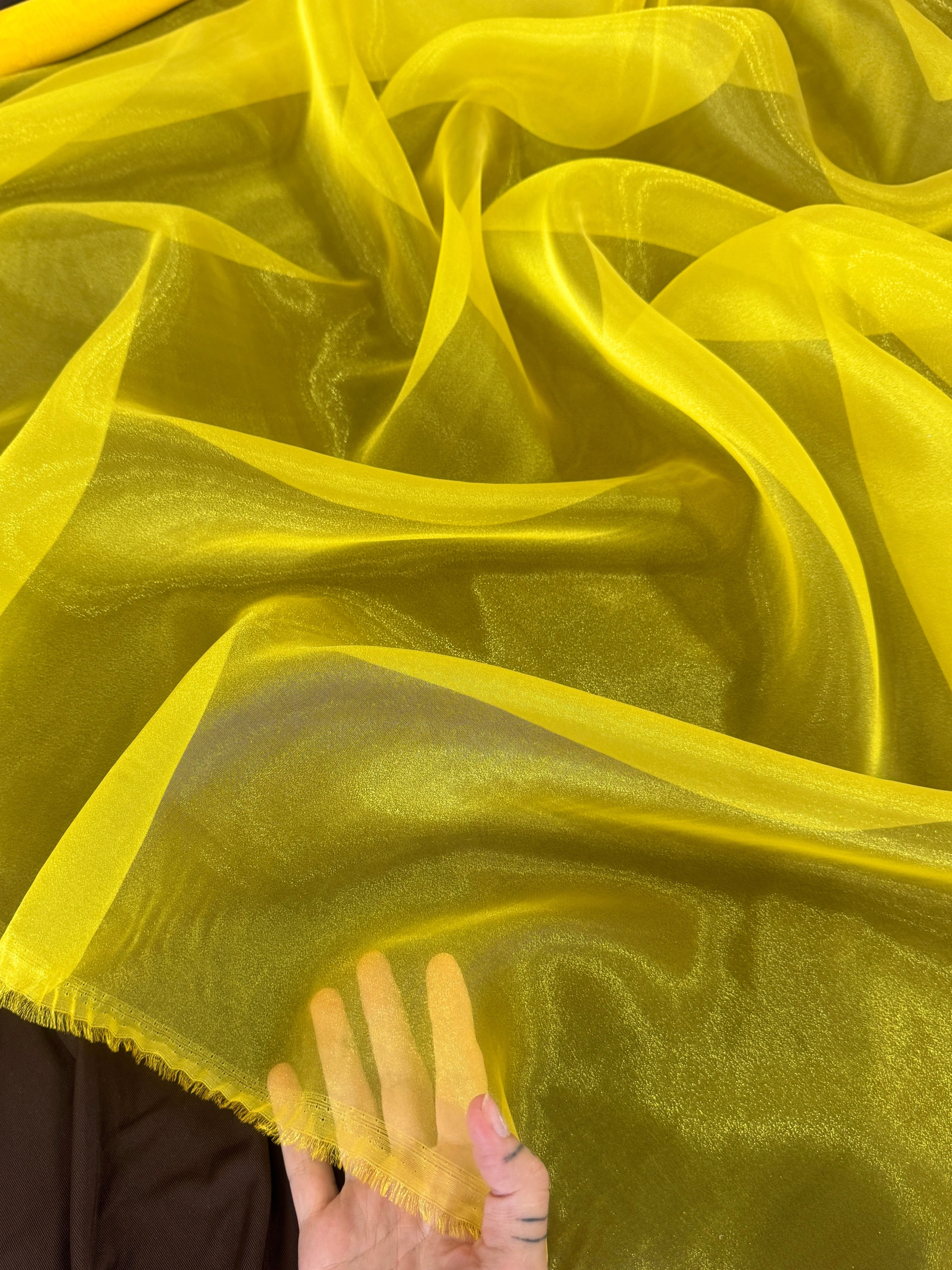 Yellow Crystal Organza - Image 6