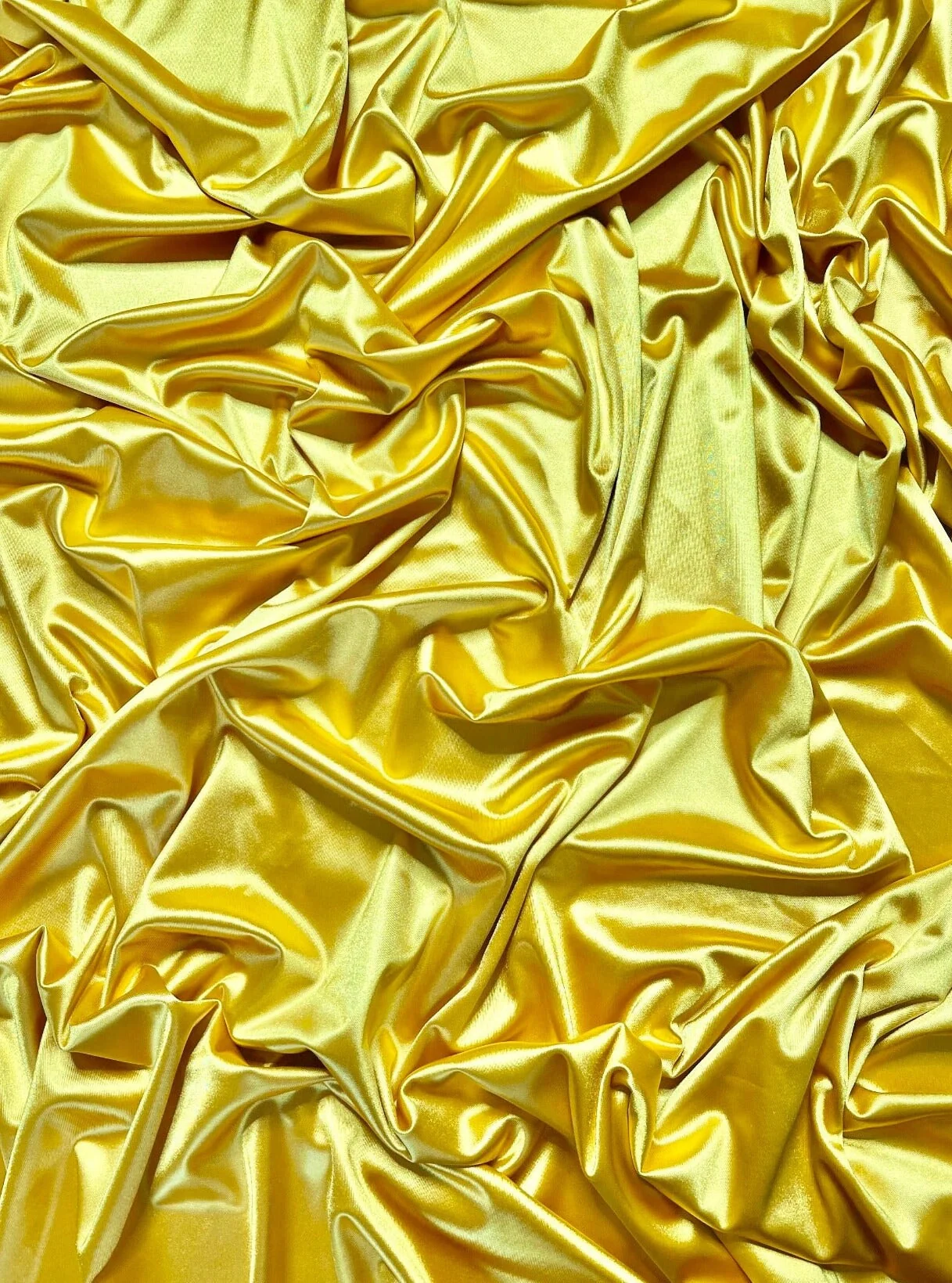 Yellow Shiny Nylon Spandex - Image 2