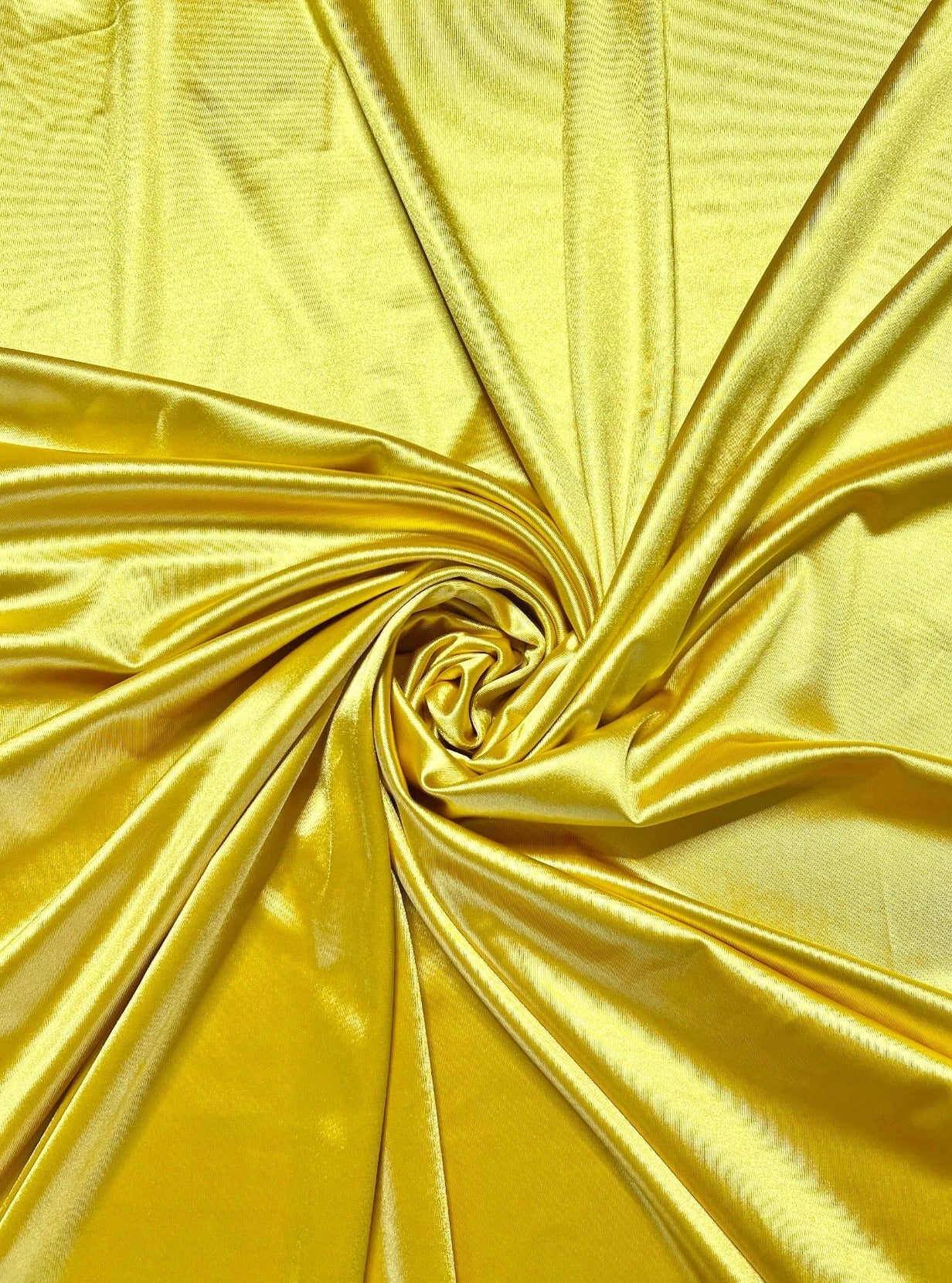Yellow Shiny Nylon Spandex - Image 3