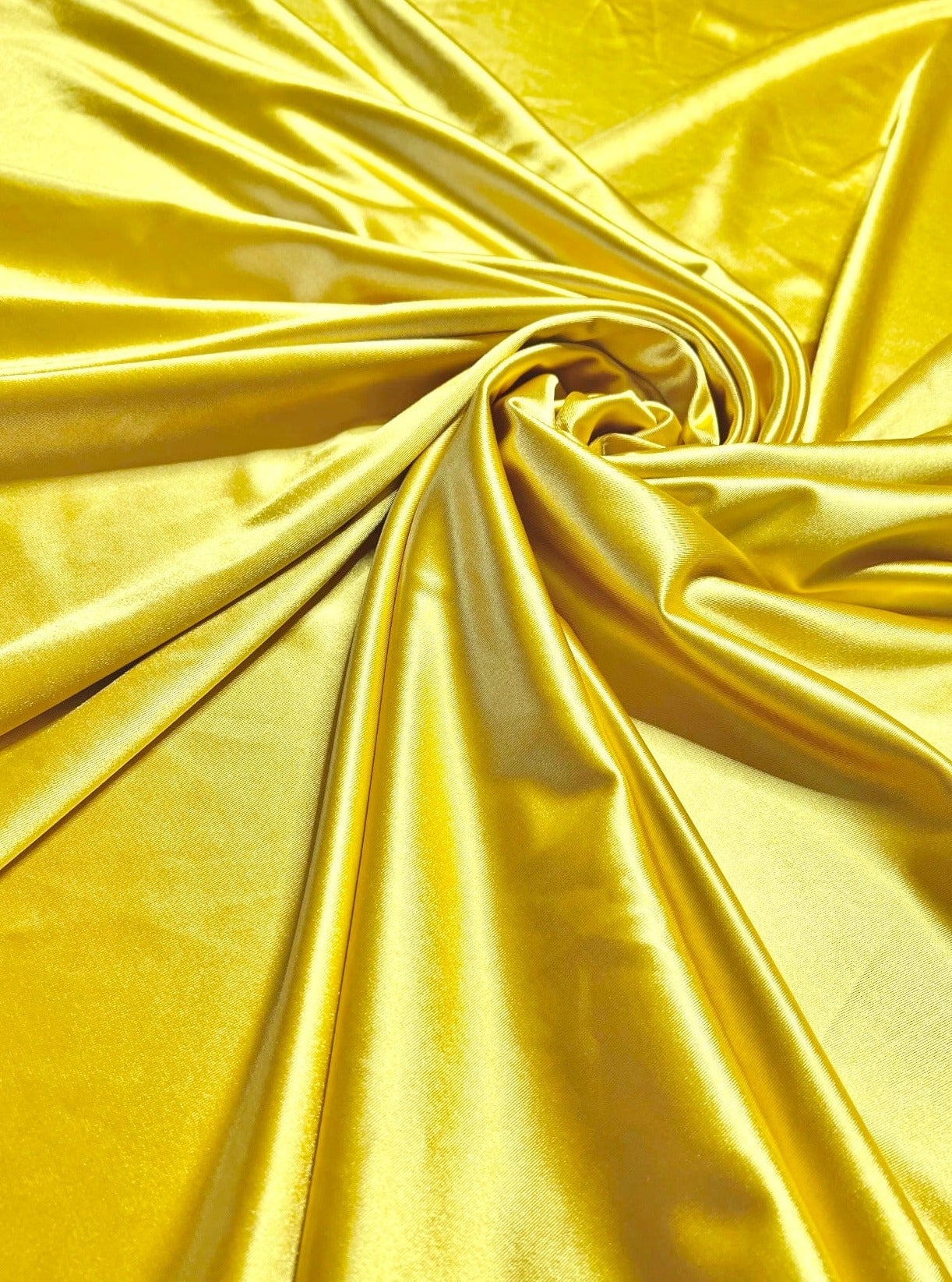 Yellow Shiny Nylon Spandex - Image 5