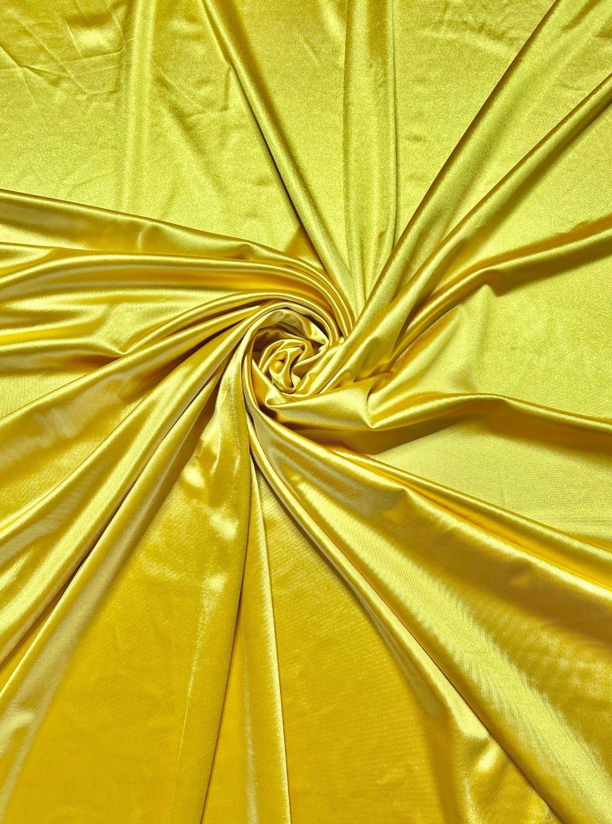 Yellow Shiny Nylon Spandex - Image 9