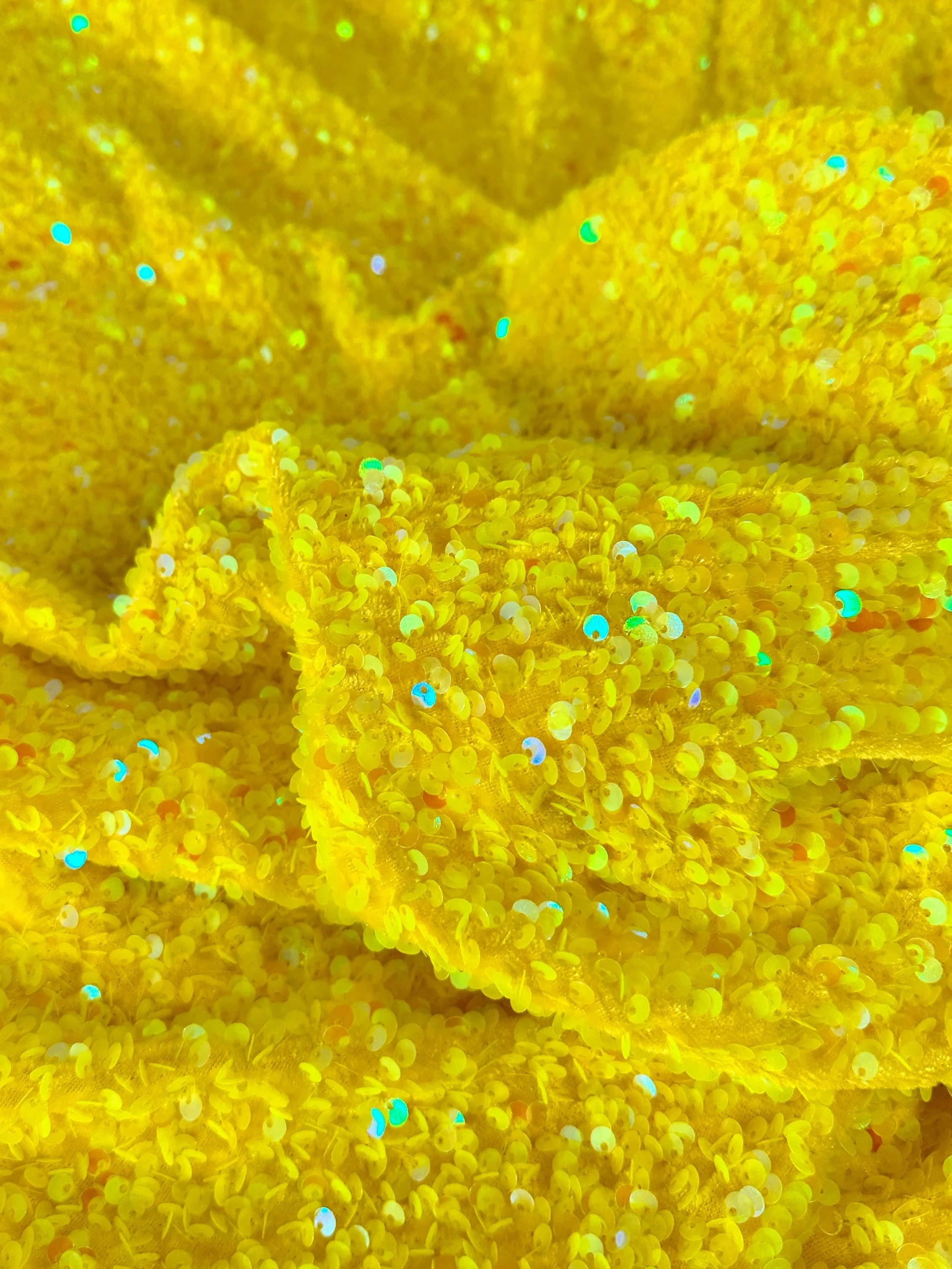 Yellow Sequin on Velvet - Image 15