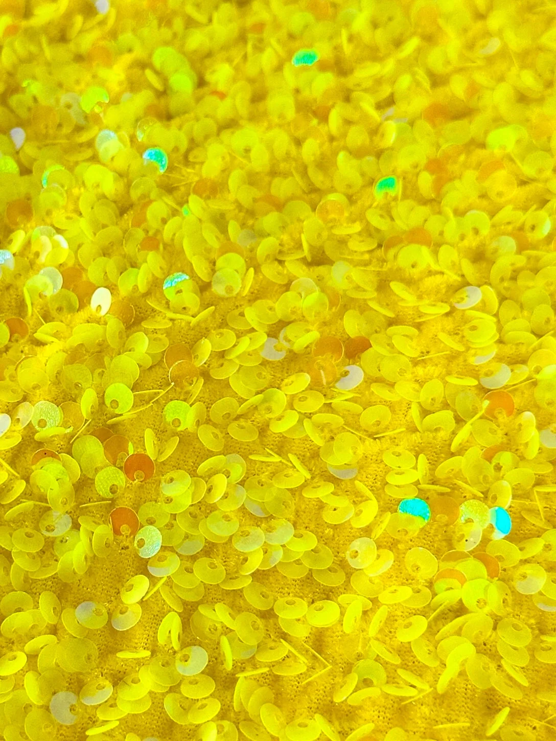 Yellow Sequin on Velvet - Image 5