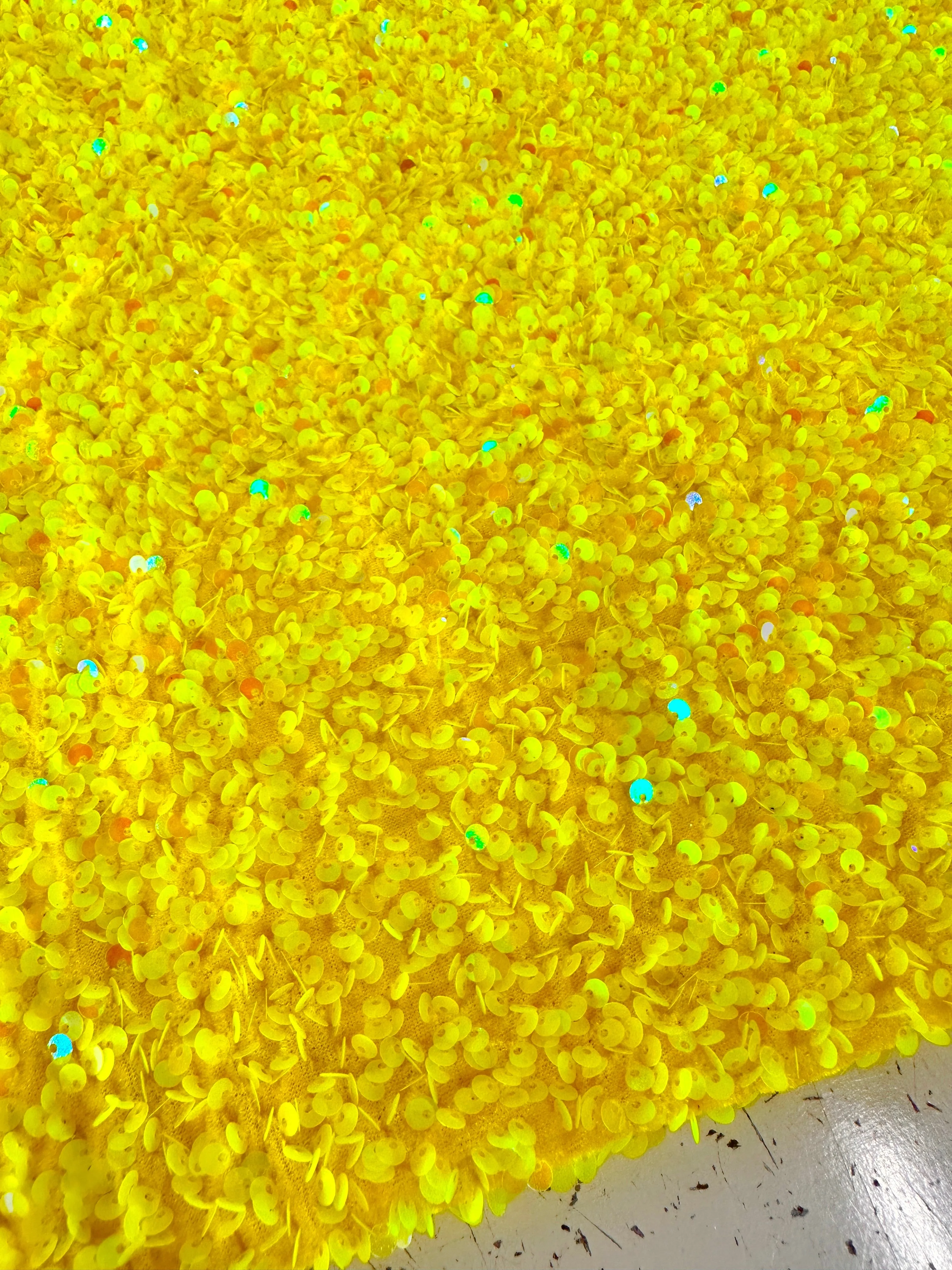 Yellow Sequin on Velvet - Image 7