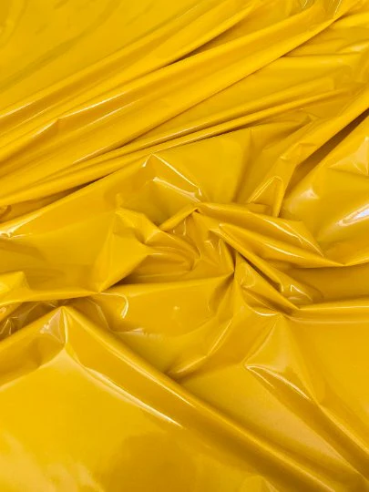 Yellow Glossy Stretch Patent Leather/Latex - Image 2