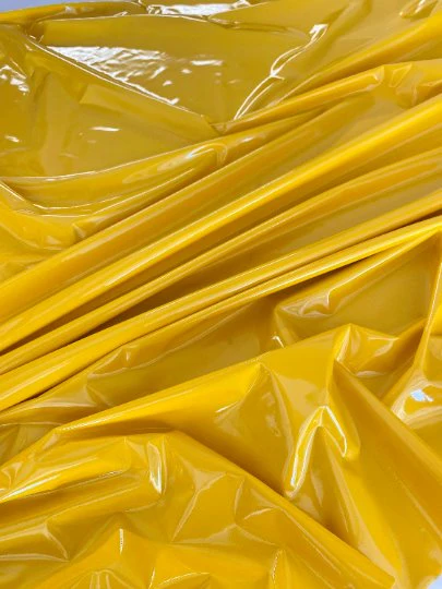 Yellow Glossy Stretch Patent Leather/Latex - Image 3