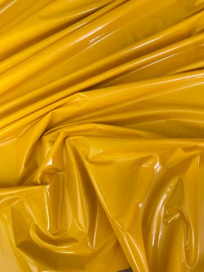 Yellow Glossy Stretch Patent Leather/Latex - Image 4