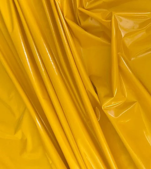 Yellow Glossy Stretch Patent Leather/Latex - Image 6