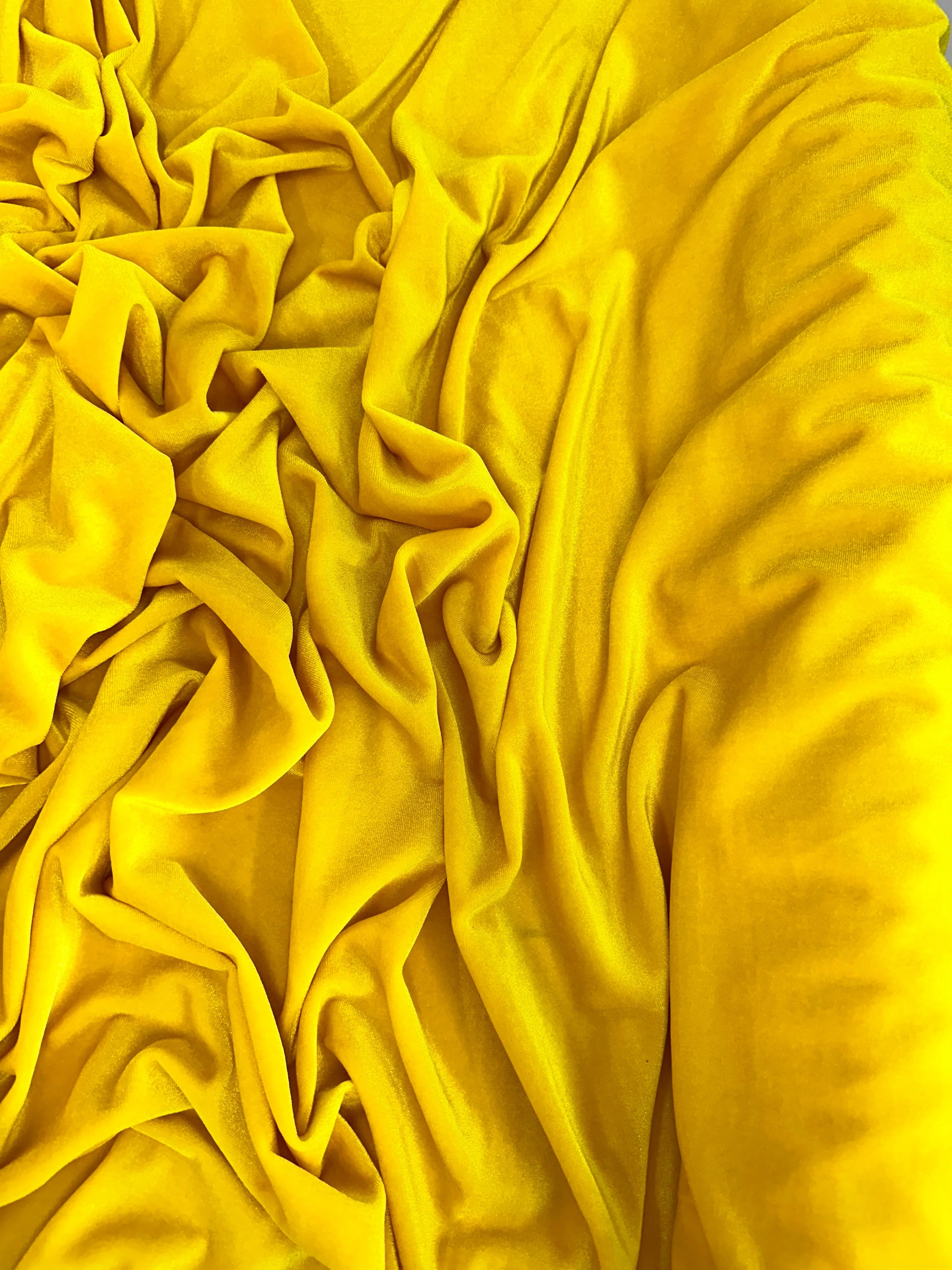 Yellow Stretch Velvet - Image 7